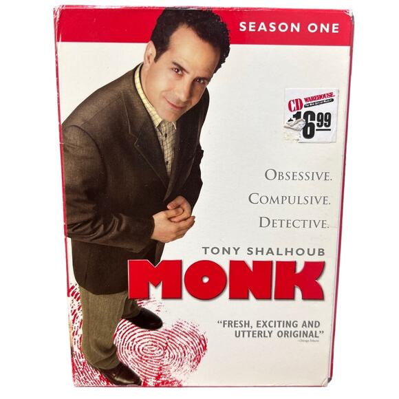 2006 Monk Tony Shalhoub Complete First Season 1 Four Disc DVD Box Set Collection - Picture 1 of 2